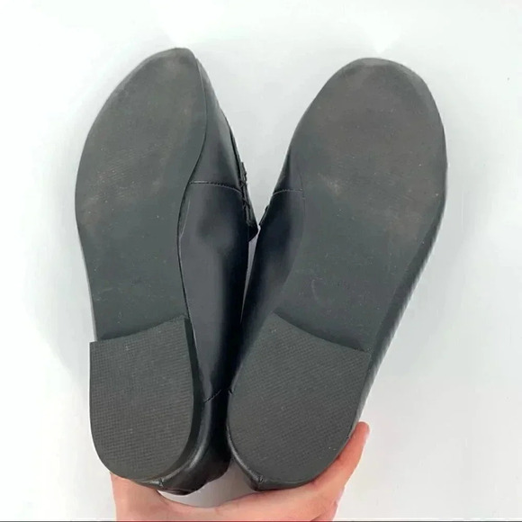 Jenn Ardor flats size 8 38.5 black faux leather horse bit convertible loafers - Picture 9 of 15